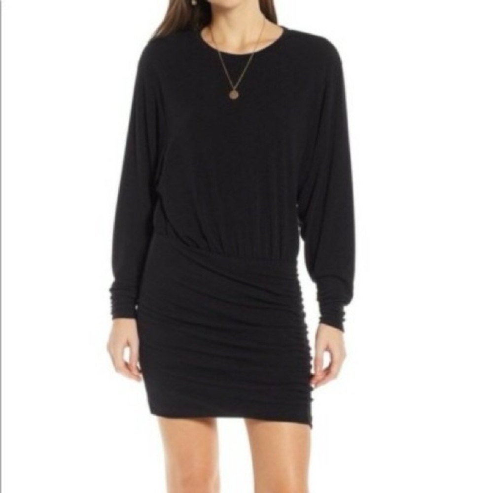 Black Long Sleeve knit Dress